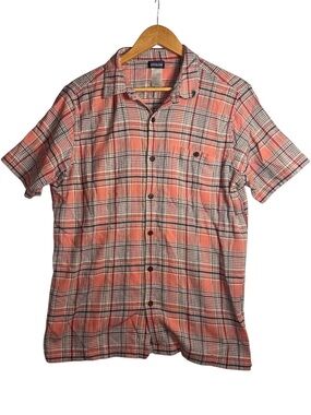 Patagonia Common Threads Organic Cotton Button Shirt Men Sz Large